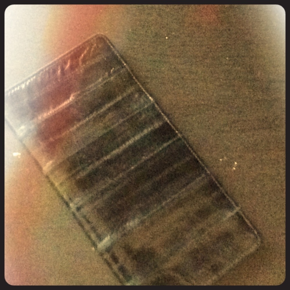 Eel skin check book cover